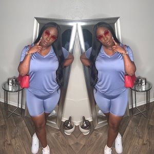 Denim Blue Short Set